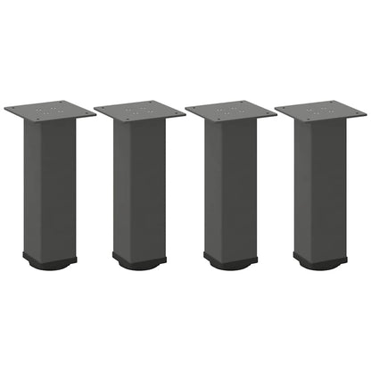 Pés para mesa de centro 4 peças antracite 42-44 cm aço