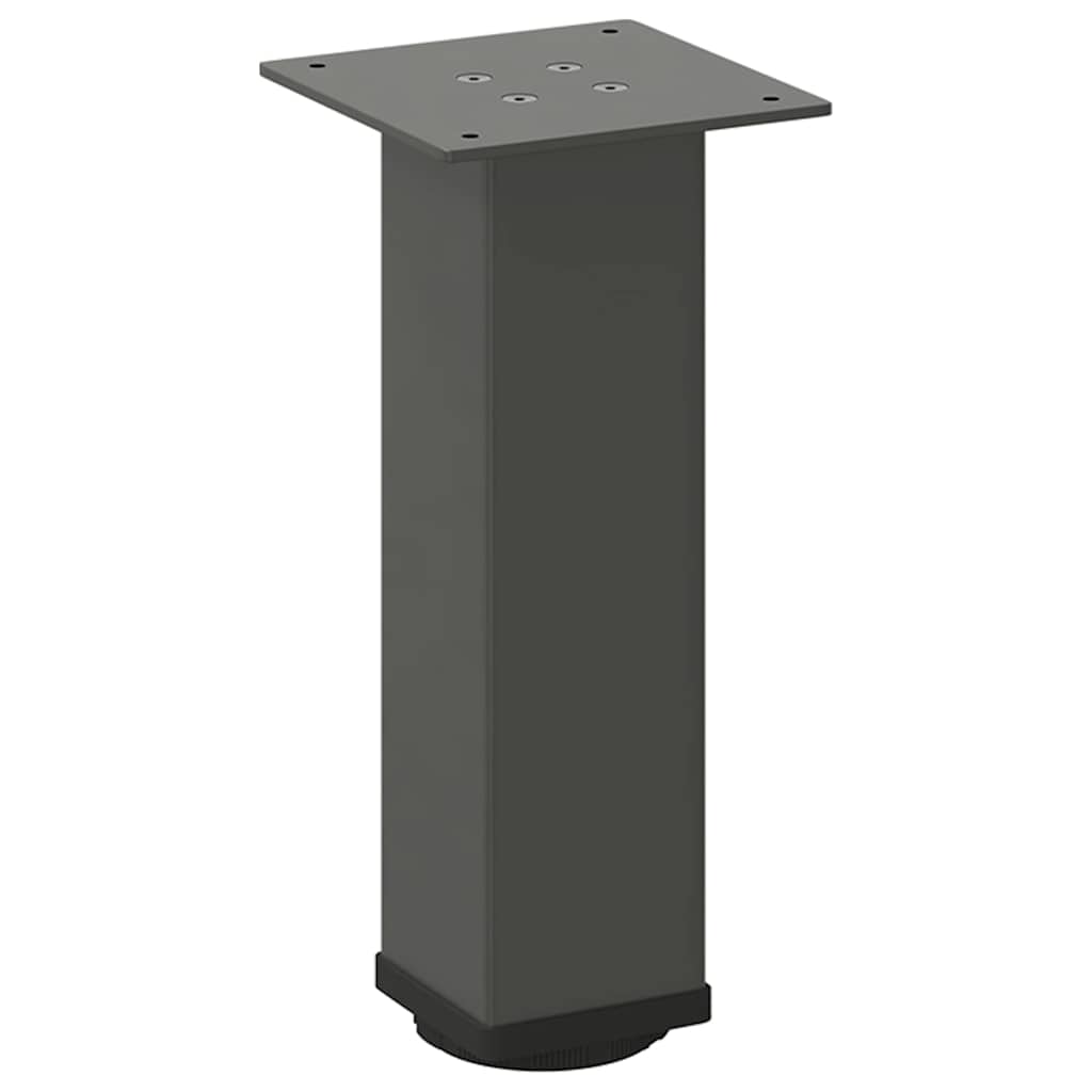 Pés para mesa de centro 4 peças antracite 42-44 cm aço