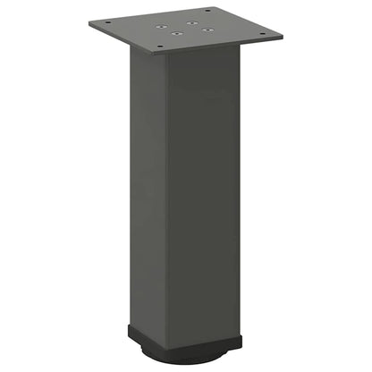 Pés para mesa de centro 4 peças antracite 42-44 cm aço
