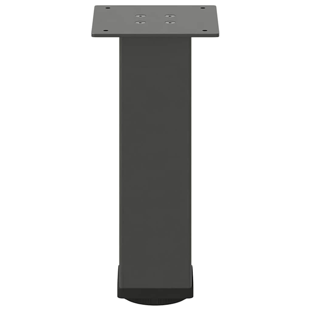 Pés para mesa de centro 4 peças antracite 42-44 cm aço