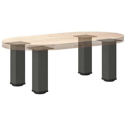 Pés para mesa de centro 4 peças antracite 42-44 cm aço