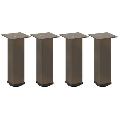 Pés para mesa de centro 4 peças aço natural 42-44 cm aço