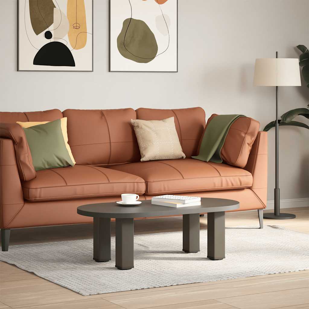 Pés para mesa de centro 4 peças aço natural 42-44 cm aço