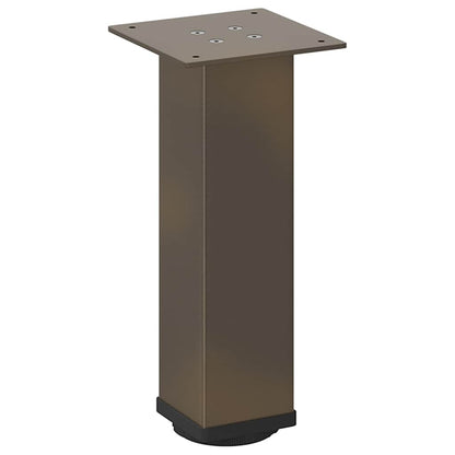 Pés para mesa de centro 4 peças aço natural 42-44 cm aço