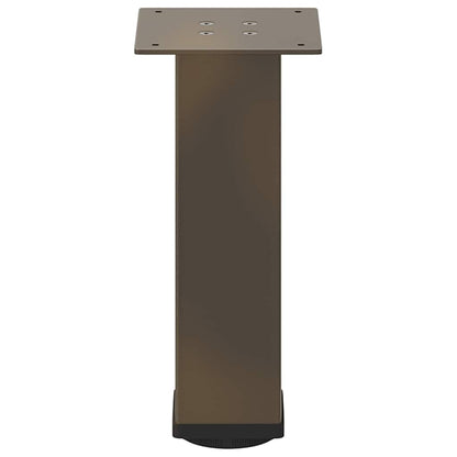 Pés para mesa de centro 4 peças aço natural 42-44 cm aço