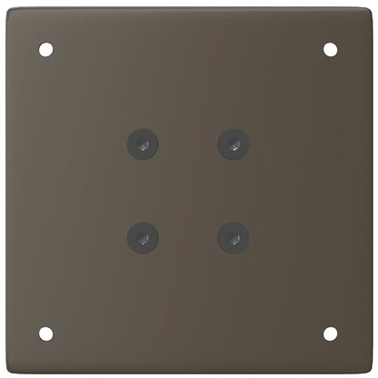 Pés para mesa de centro 4 peças aço natural 42-44 cm aço