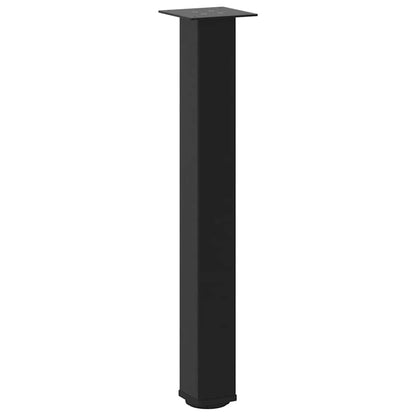 Pés de mesa de console 4 peças, preto, 72-74 cm, aço