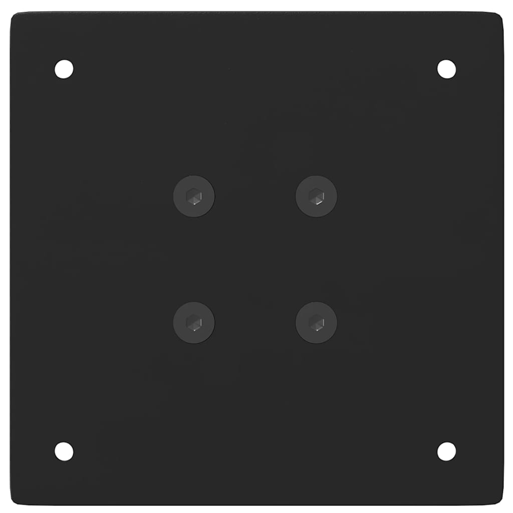 Pés de mesa de console 4 peças, preto, 72-74 cm, aço