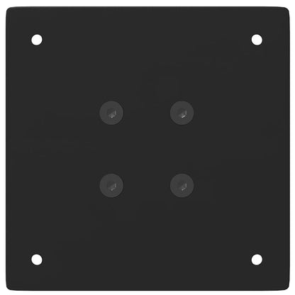 Pés de mesa de console 4 peças, preto, 72-74 cm, aço