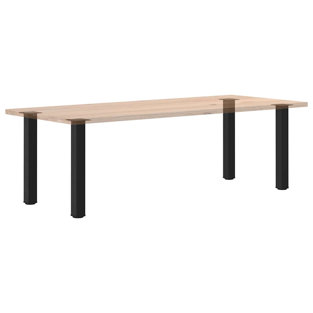 Pés de mesa de console 4 peças, preto, 72-74 cm, aço
