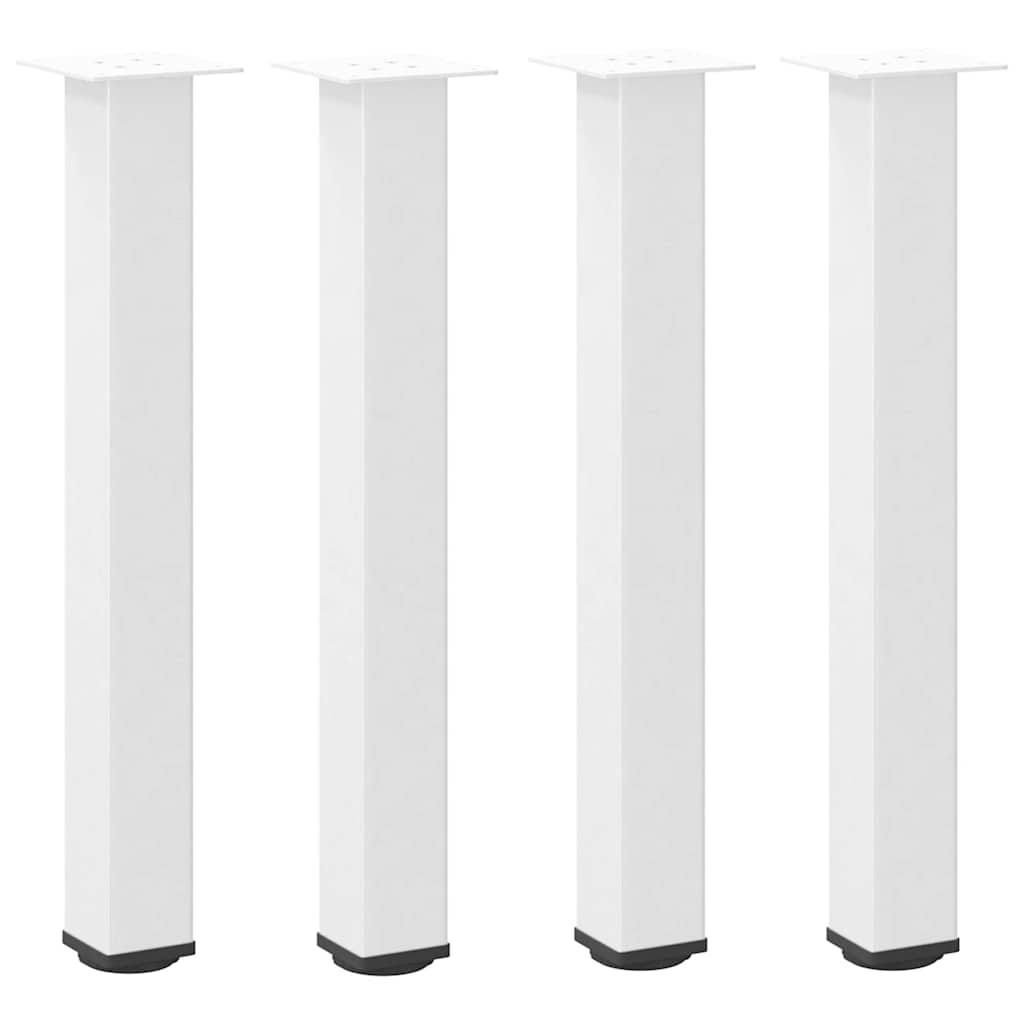 Pés de mesa de console 4 peças, branco, 72-74 cm, aço