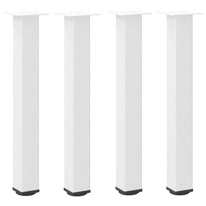 Pés de mesa de console 4 peças, branco, 72-74 cm, aço
