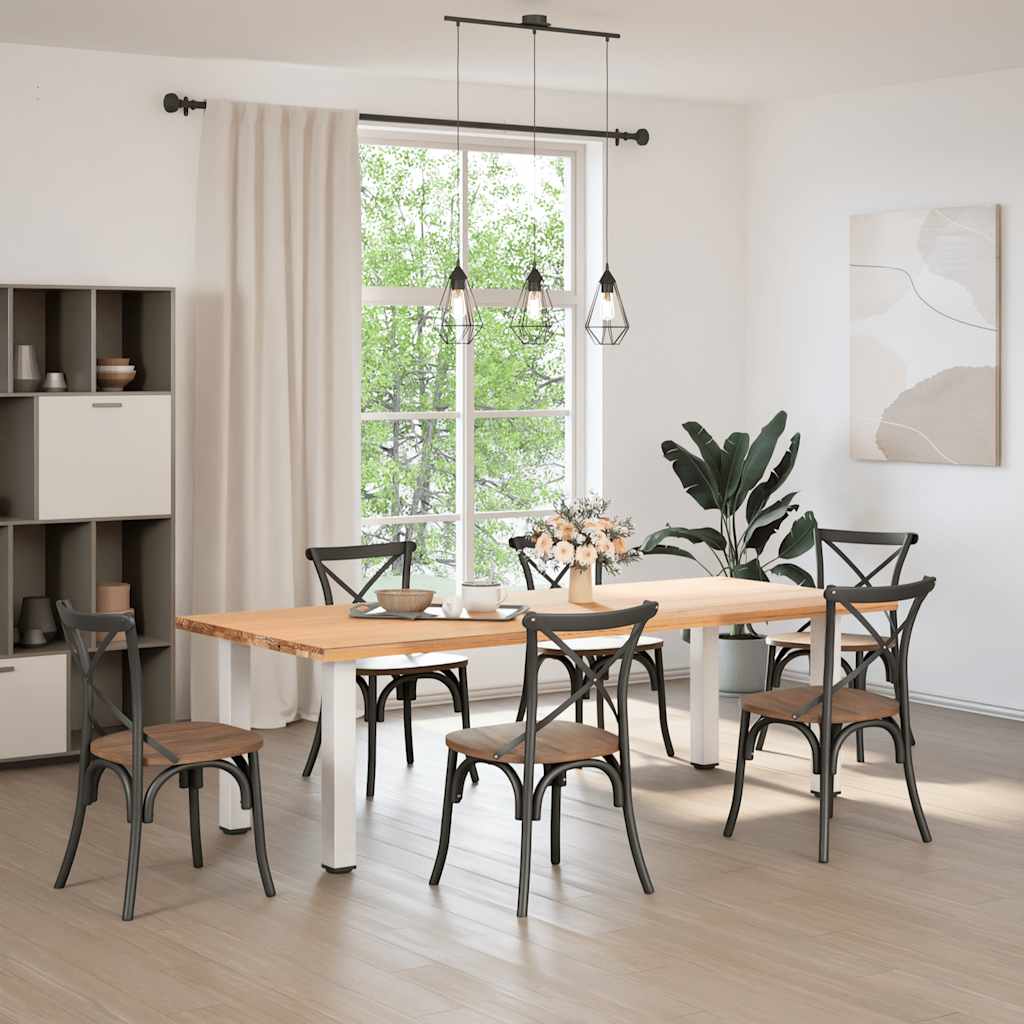 Pés de mesa de console 4 peças, branco, 72-74 cm, aço