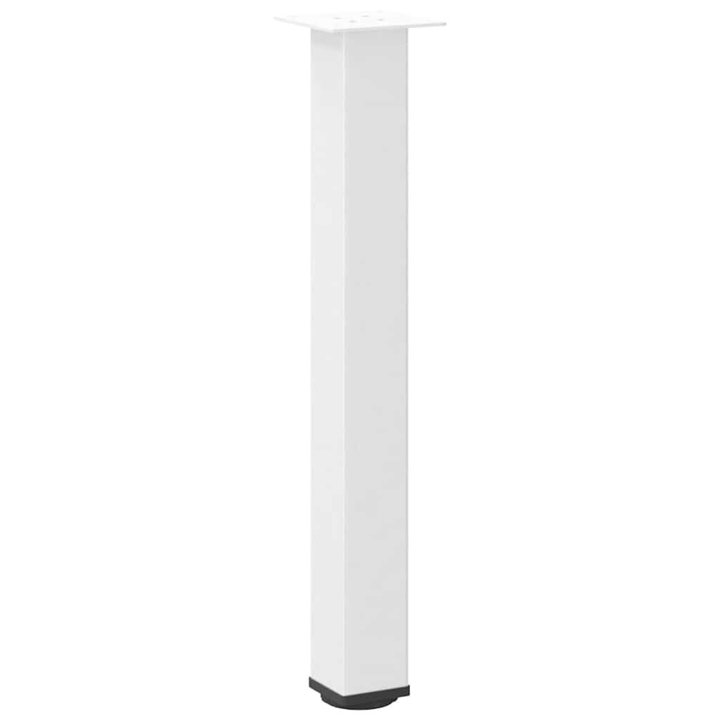 Pés de mesa de console 4 peças, branco, 72-74 cm, aço