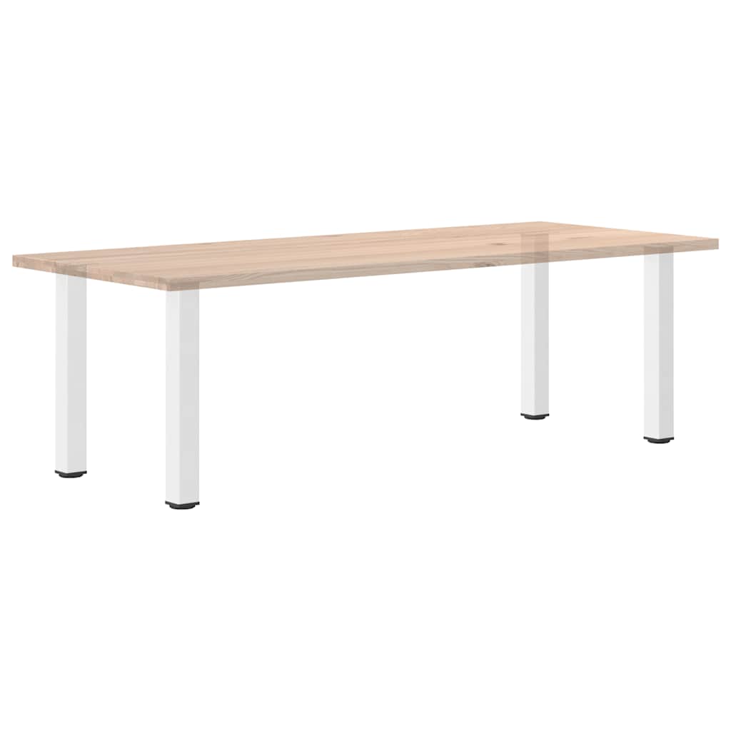 Pés de mesa de console 4 peças, branco, 72-74 cm, aço