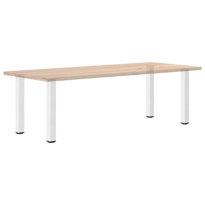 Pés de mesa de console 4 peças, branco, 72-74 cm, aço