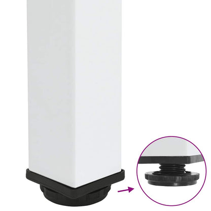 Pés de mesa de console 4 peças, branco, 72-74 cm, aço
