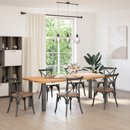 Pés de mesa de console 4 peças antracite 72-74 cm aço
