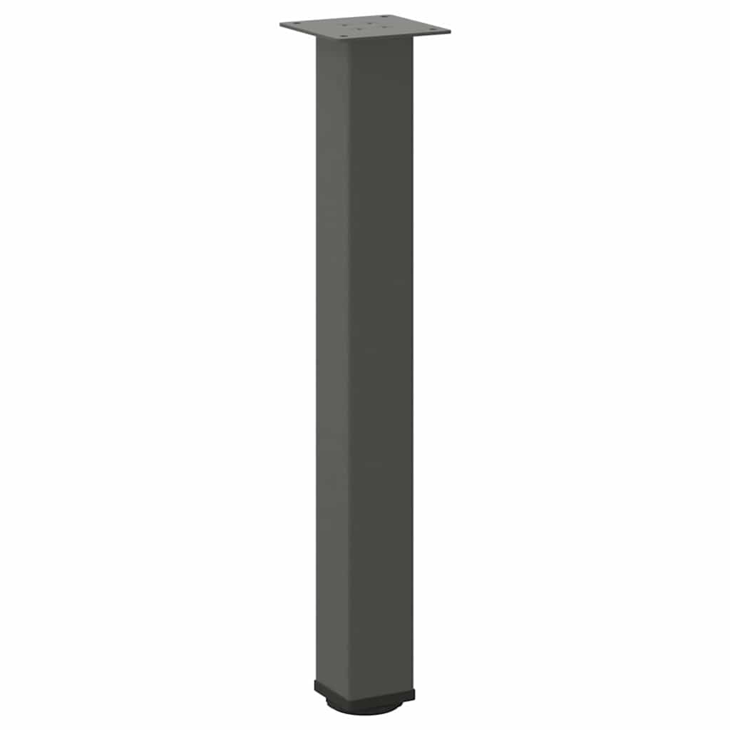 Pés de mesa de console 4 peças antracite 72-74 cm aço