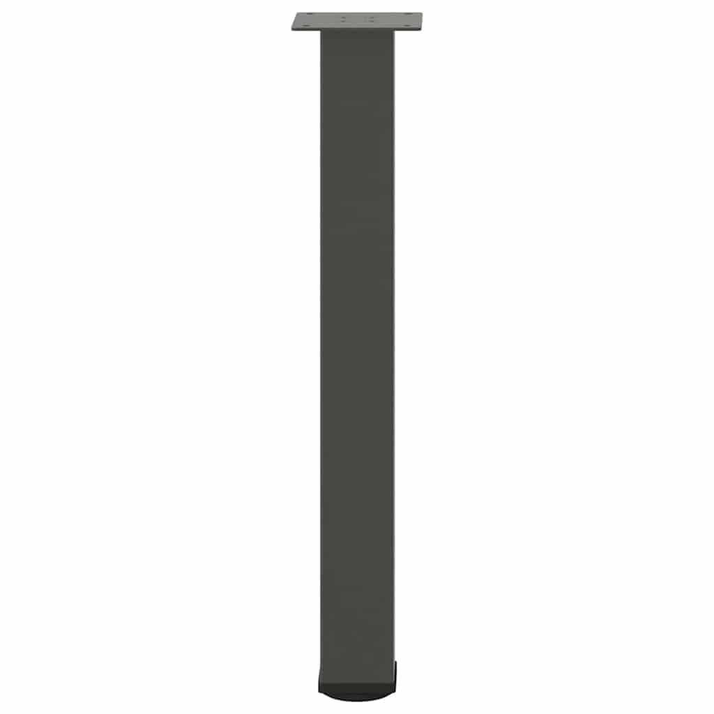 Pés de mesa de console 4 peças antracite 72-74 cm aço