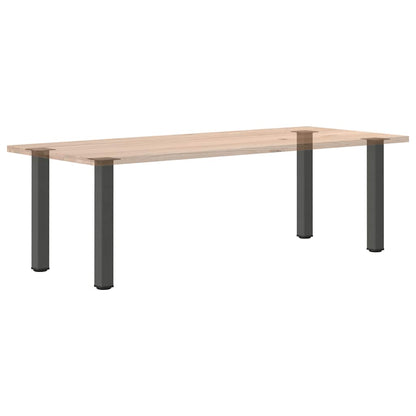 Pés de mesa de console 4 peças antracite 72-74 cm aço
