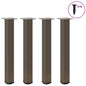 Pés de mesa de console 4 peças aço natural 72-74 cm aço