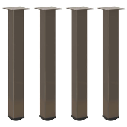 Pés de mesa de console 4 peças aço natural 72-74 cm aço