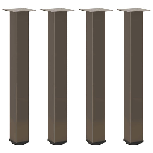 Pés de mesa de console 4 peças aço natural 72-74 cm aço