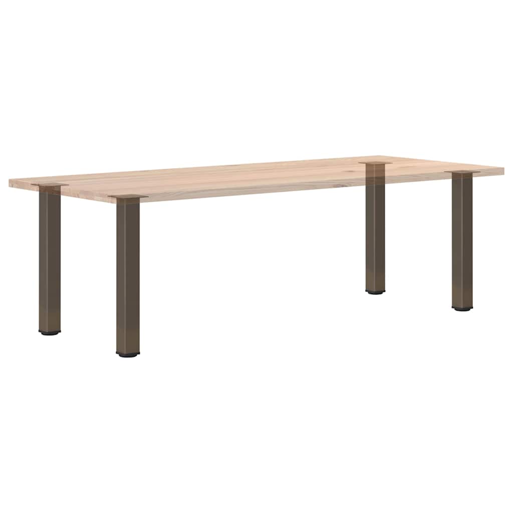 Pés de mesa de console 4 peças aço natural 72-74 cm aço