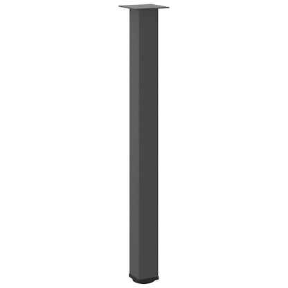 Pés para mesa de bar 4 peças, antracite, 90-92 cm, aço