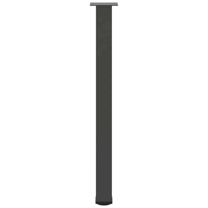 Pés para mesa de bar 4 peças, antracite, 90-92 cm, aço
