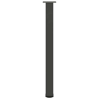 Pés para mesa de bar 4 peças, antracite, 90-92 cm, aço