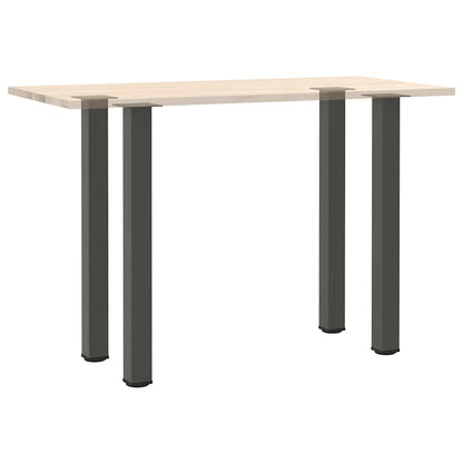 Pés para mesa de bar 4 peças, antracite, 90-92 cm, aço