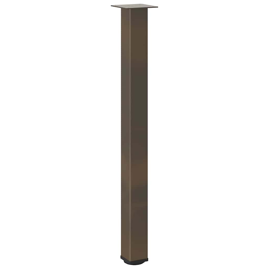 Pés para mesa de bar 4 peças aço natural 90-92 cm aço