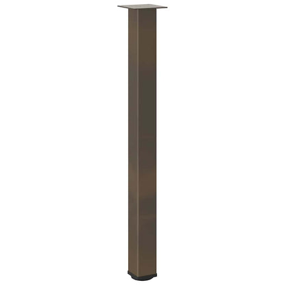 Pés para mesa de bar 4 peças aço natural 90-92 cm aço