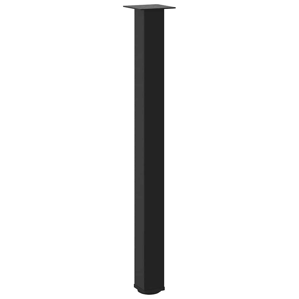 Pés para mesa de bar 4 peças, preto, 100-102 cm, aço