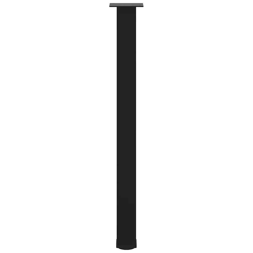 Pés para mesa de bar 4 peças, preto, 100-102 cm, aço