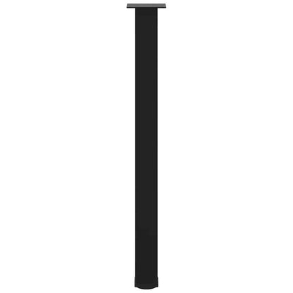 Pés para mesa de bar 4 peças, preto, 100-102 cm, aço