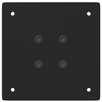 Pés para mesa de bar 4 peças, preto, 100-102 cm, aço