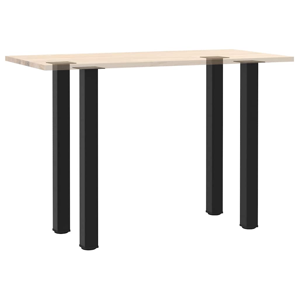 Pés para mesa de bar 4 peças, preto, 100-102 cm, aço