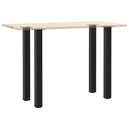 Pés para mesa de bar 4 peças, preto, 100-102 cm, aço