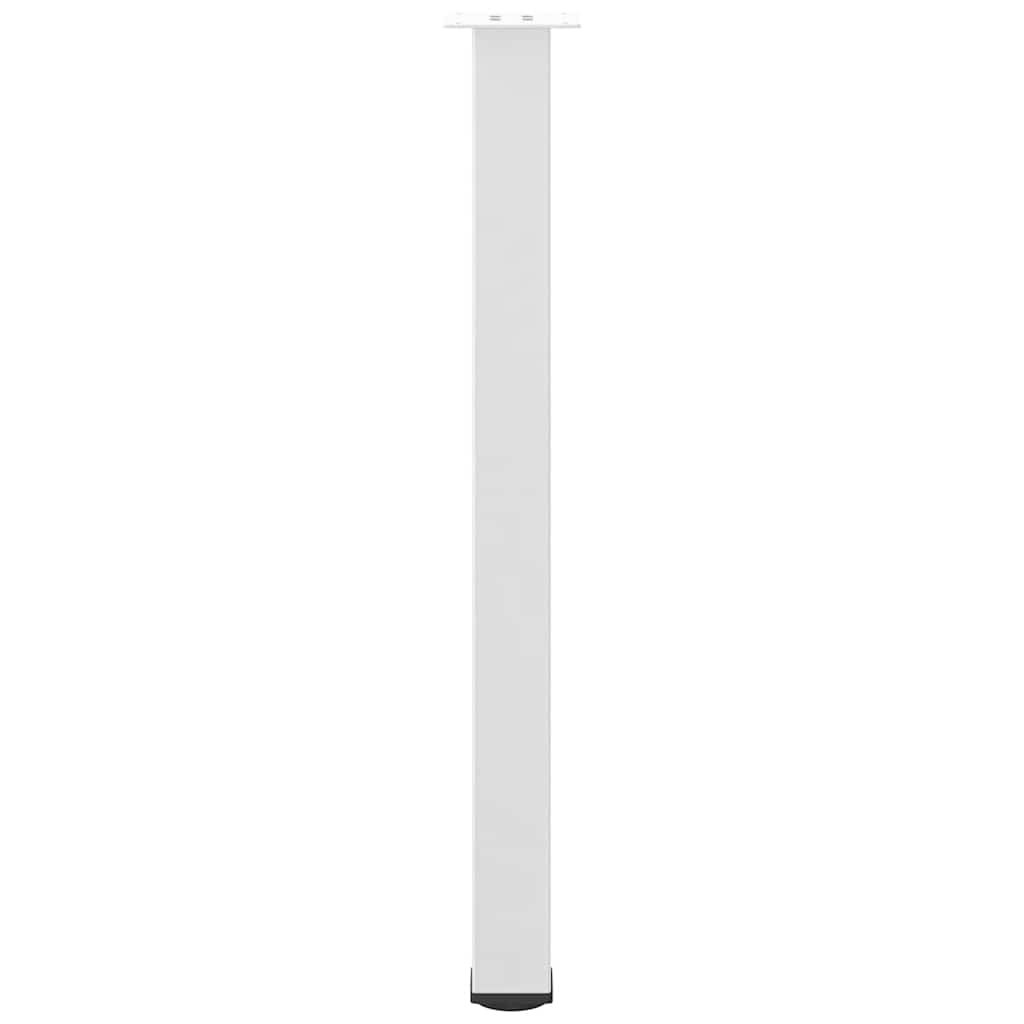 Pés para mesa de bar 4 peças, branco, 100-102 cm, aço