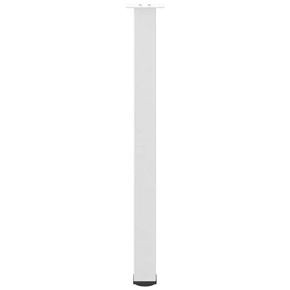 Pés para mesa de bar 4 peças, branco, 100-102 cm, aço