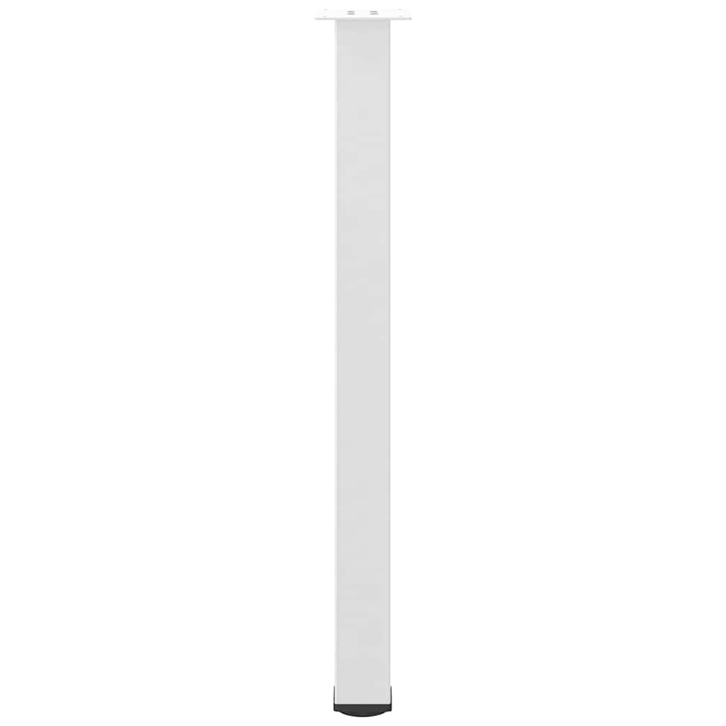 Pés para mesa de bar 4 peças, branco, 100-102 cm, aço
