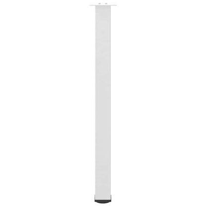 Pés para mesa de bar 4 peças, branco, 100-102 cm, aço
