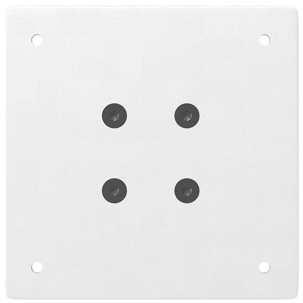 Pés para mesa de bar 4 peças, branco, 100-102 cm, aço