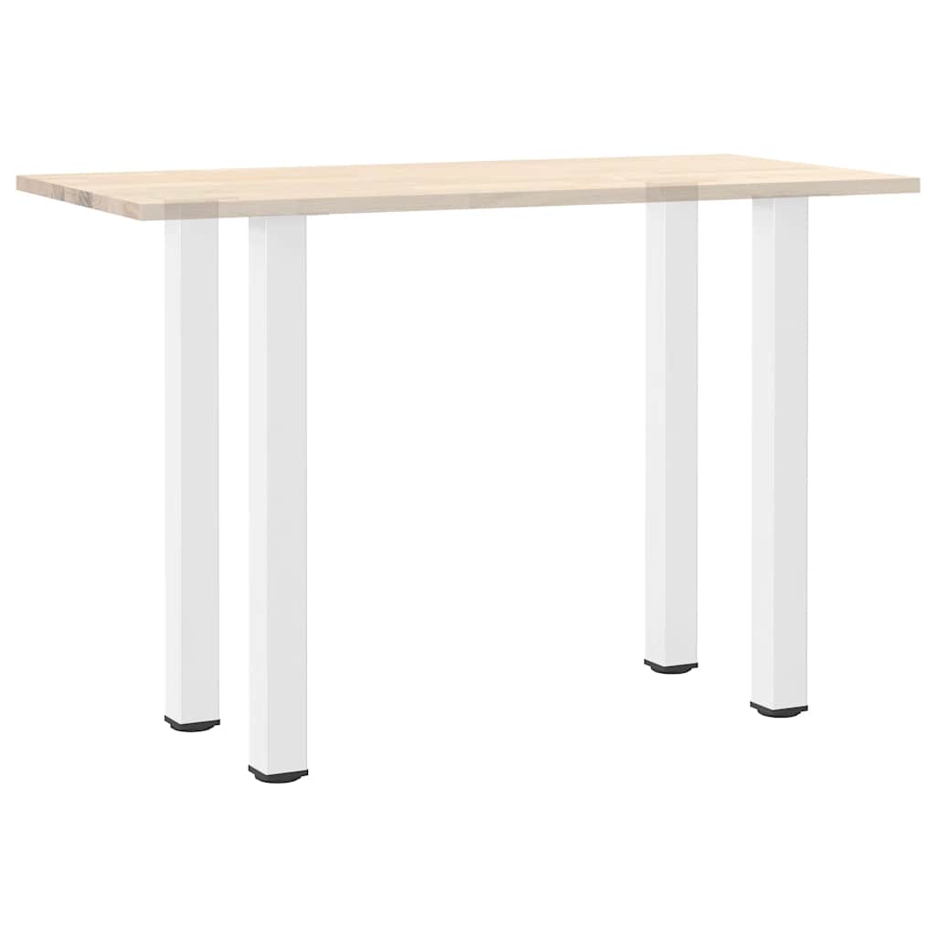 Pés para mesa de bar 4 peças, branco, 100-102 cm, aço