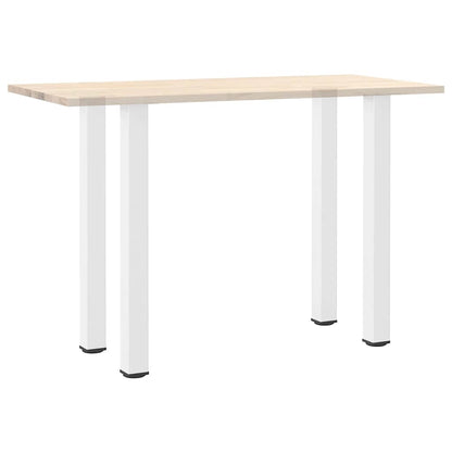Pés para mesa de bar 4 peças, branco, 100-102 cm, aço