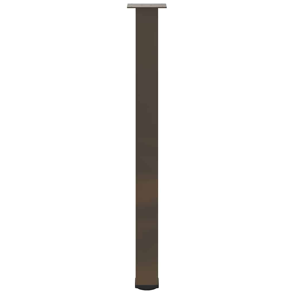 Pés para mesa de bar 4 peças aço natural 100-102 cm aço