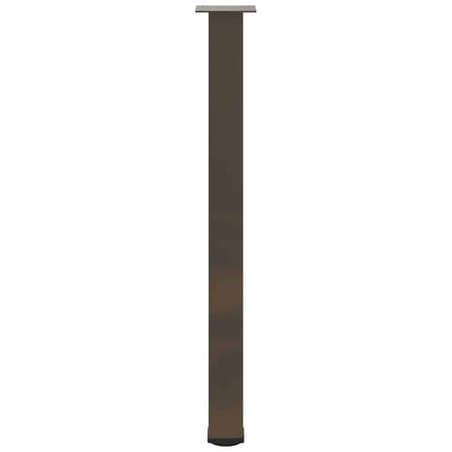 Pés para mesa de bar 4 peças aço natural 100-102 cm aço